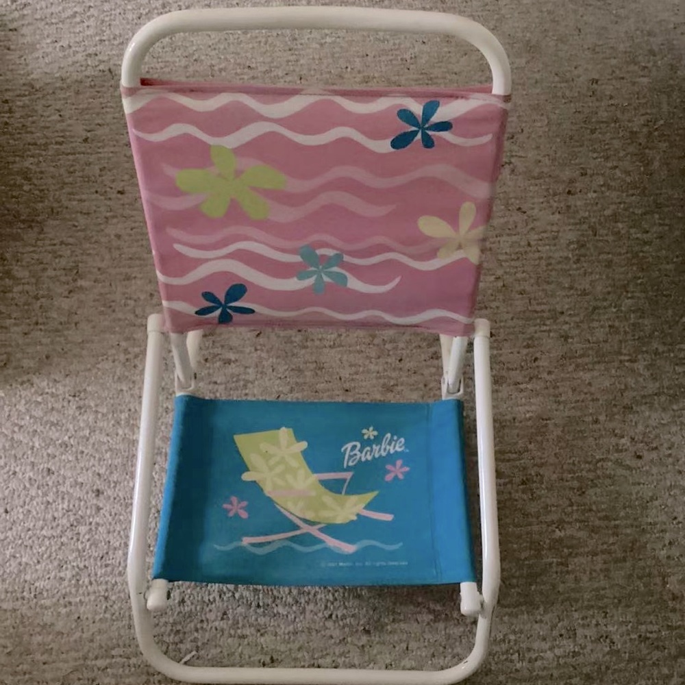 1999 Vintage Barbie Kids Outdoor/Beach Lounge Chair